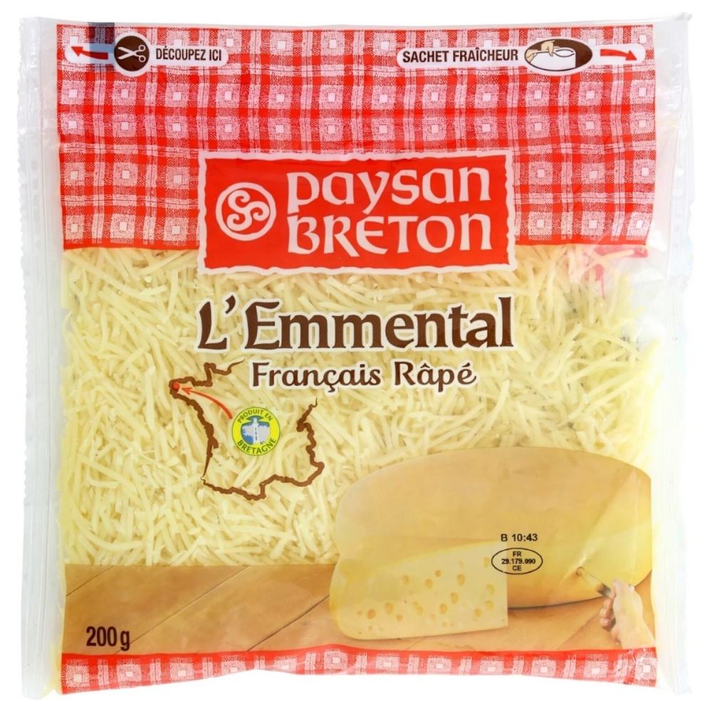 [75352] Fromage Emmental Râpé Paysan Breton 200g