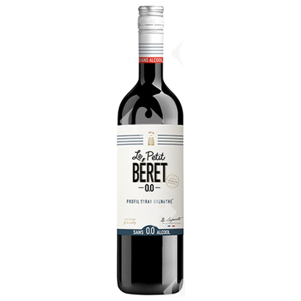 Vin Rouge Syrah-Grenache Sans Alcool Le Petit Béret 75cl