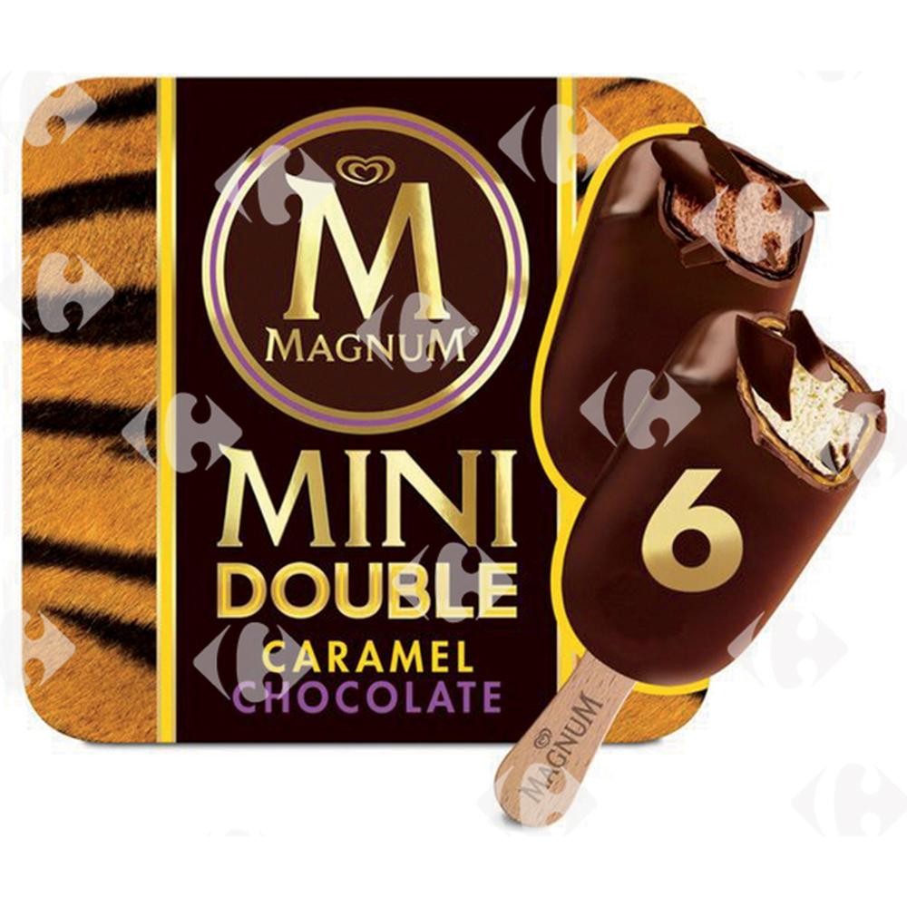 [636011] Pack Mini Bâtonnets Glacés Chocolat Caramel Magnum 6x60ml