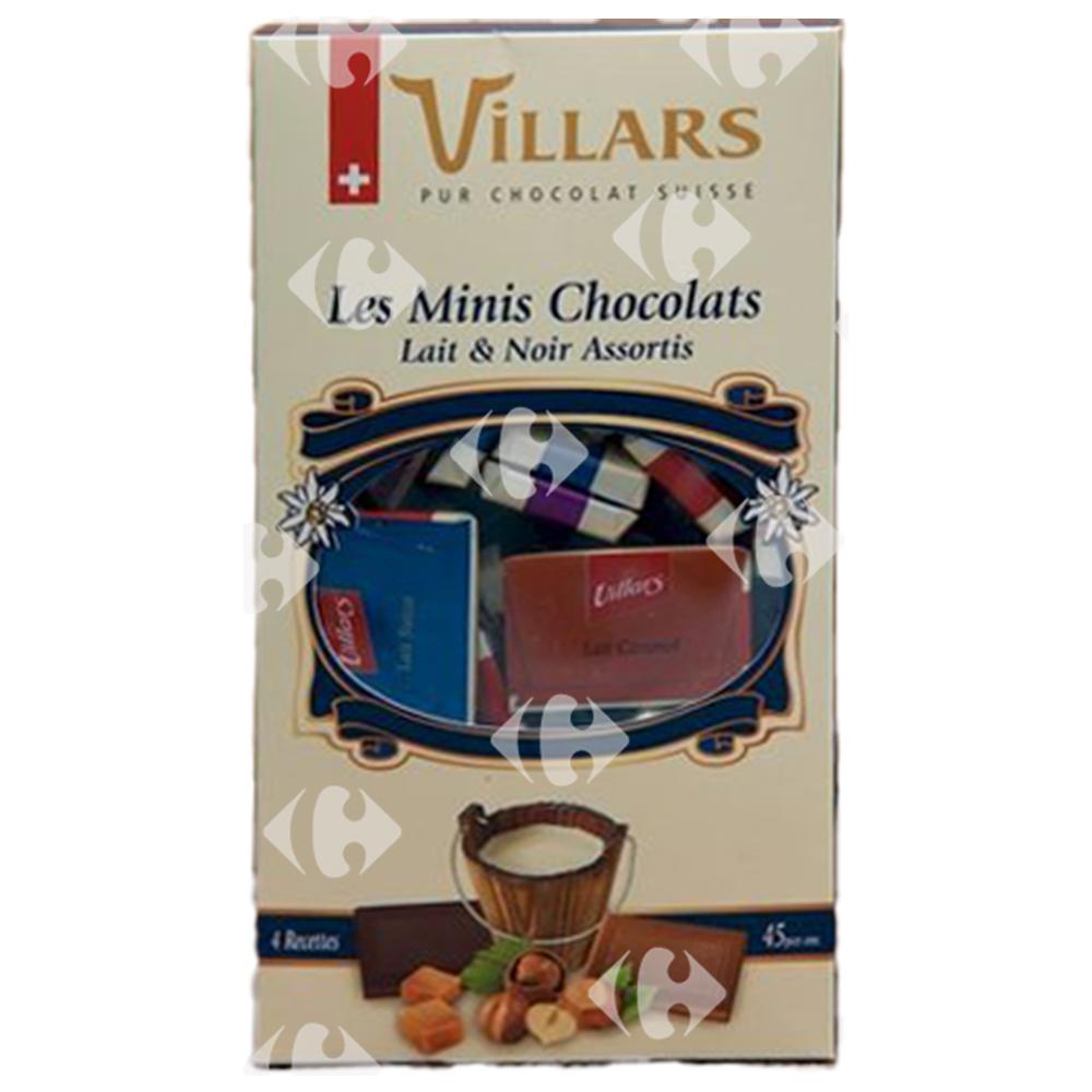 [671759] Minis Chocolats au Lait et Chocolat Assortis Villars 250g