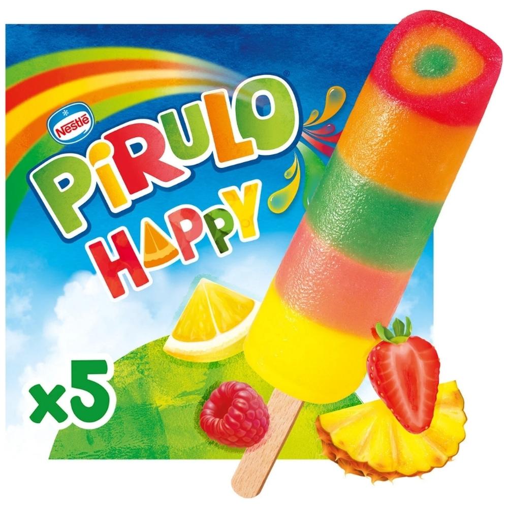 [645931] Bâtonnets Glace à l'Eau Pirulo Happy 5 unités 350ml
