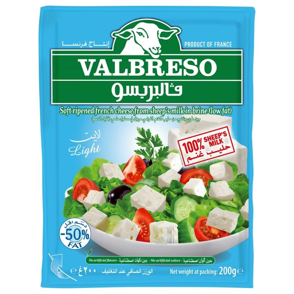 [710838] Fromage Feta Light Valbreso 200g