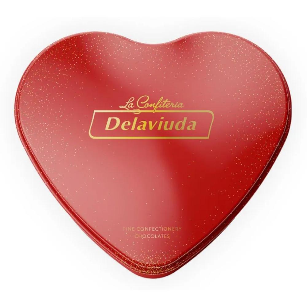 [707761] Bonbons au Chocolat en Forme de Cœur Delaviuda 168g