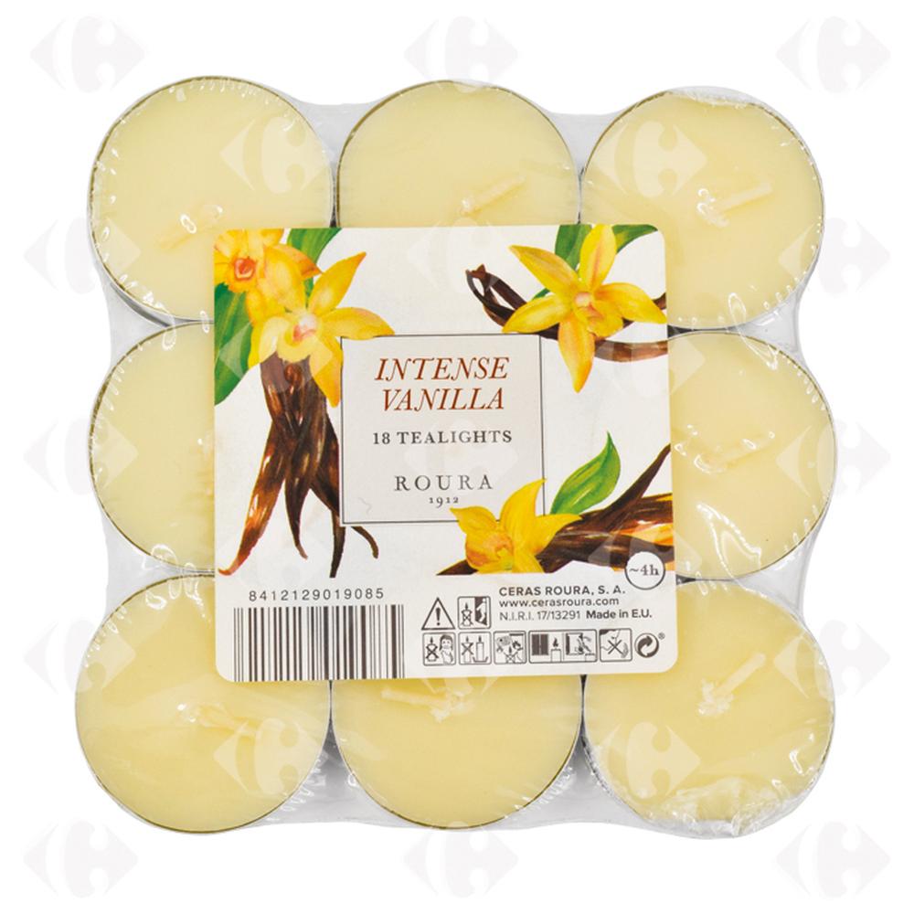 [545143] Bougie Chauffe Plat Parfumée Vanille 18 unités