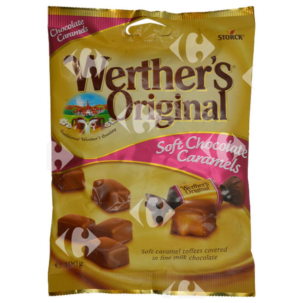 Bonbons Caramel Enrobés au Chocolat Werther'S Original Storck 100g