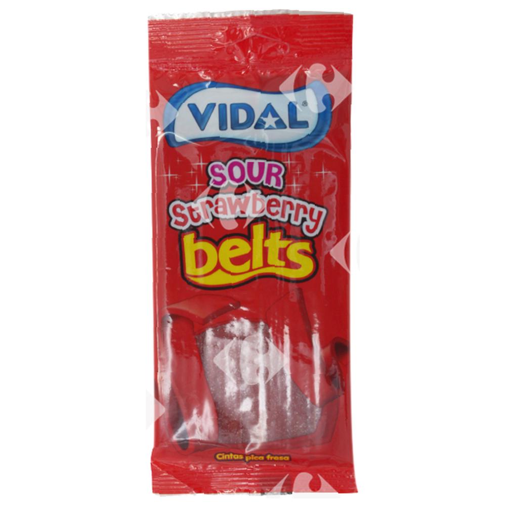 [646007] Gommes Ceintures Fraise Vidal 100g