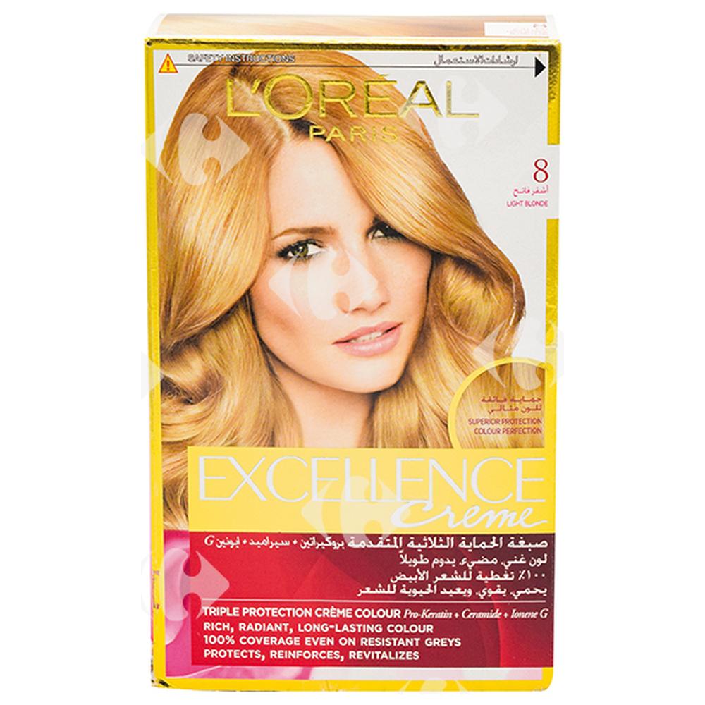 [64517] Coloration Crème Blond Clair 8 Excellence