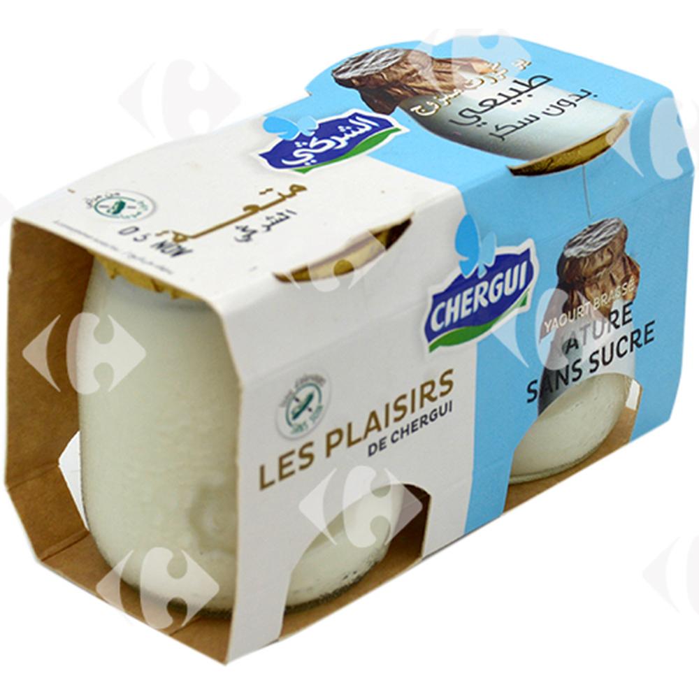 [567312] Yaourt Nature Sans Sucre Les Plaisirs de Chergui 2x250g