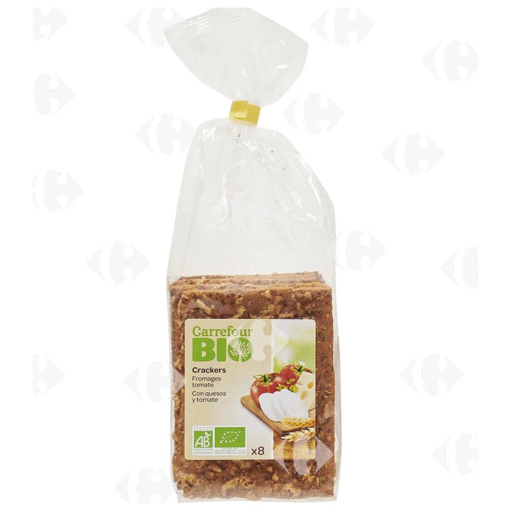 [666649] Crackers Bio Fromage Tomate Carrefour Bio 200g