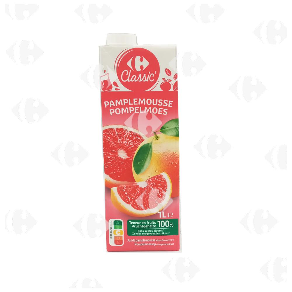 [638071] Pur Jus de Pamplemousse Rose Carrefour Bio 1L
