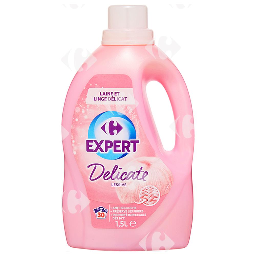 [662356] Détergent Lessive Liquide Linge Délicat Expert Carrefour 1,5L