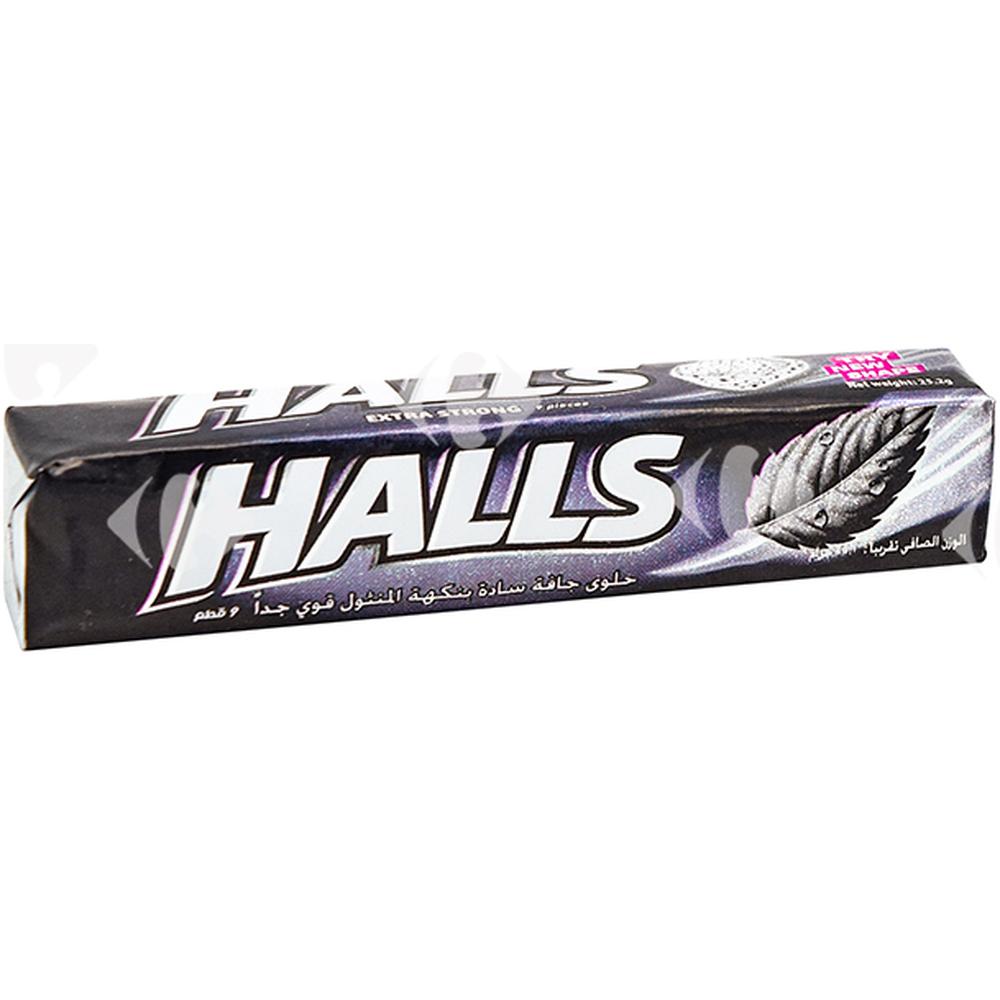 [579629] Bonbons Extra Strong Sans sucre Halls 32g