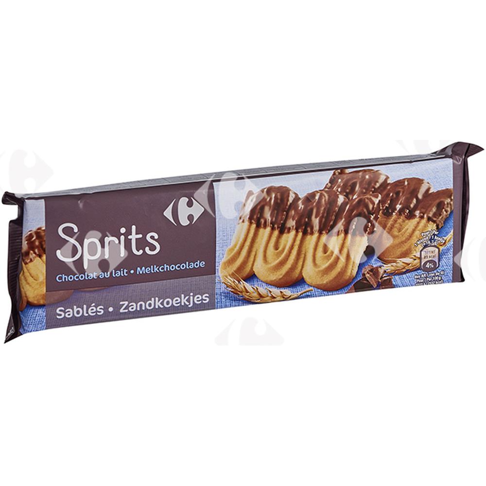 [644133] Biscuits Sablés Chocolat au Lait Carrefour 150g