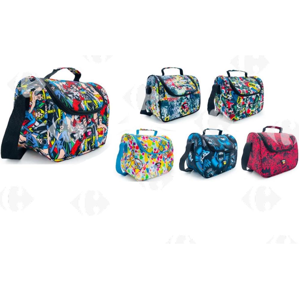 [702432] Sac à goûter 6 motifs tissu D900 20x26x16cm (couleur aléatoire).