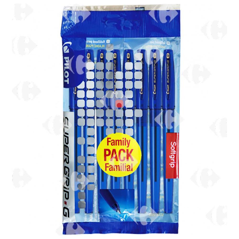 Pack Stylo Familial Pilot Supergrip 8 unités