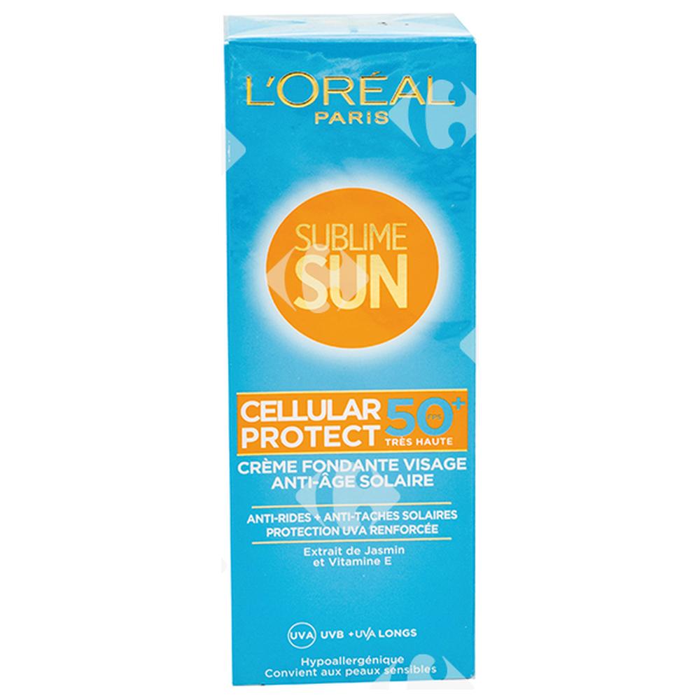 Crème Protectrice de Visage Sublime Sun SPF 50 L'Oréal Paris 50ml