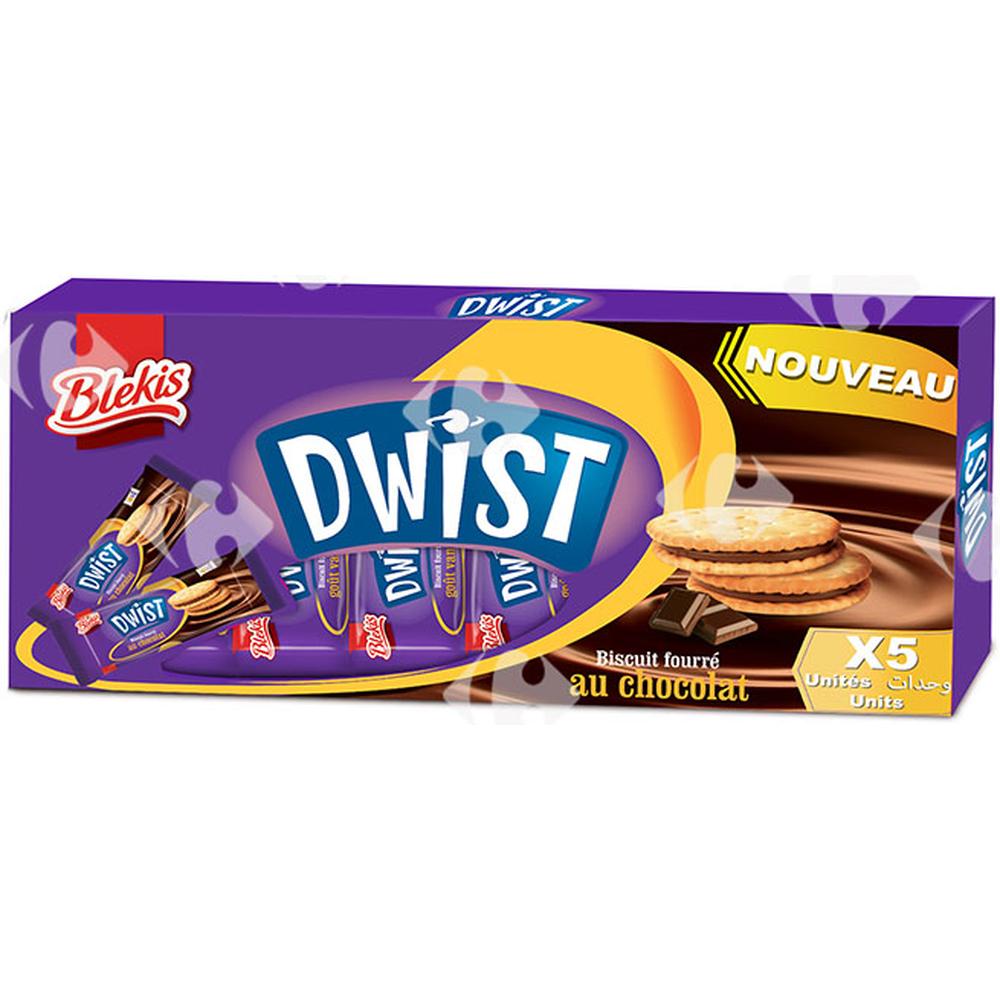 Pack Biscuits Sandwich fourrés au Chocolat Dwist 5x53g