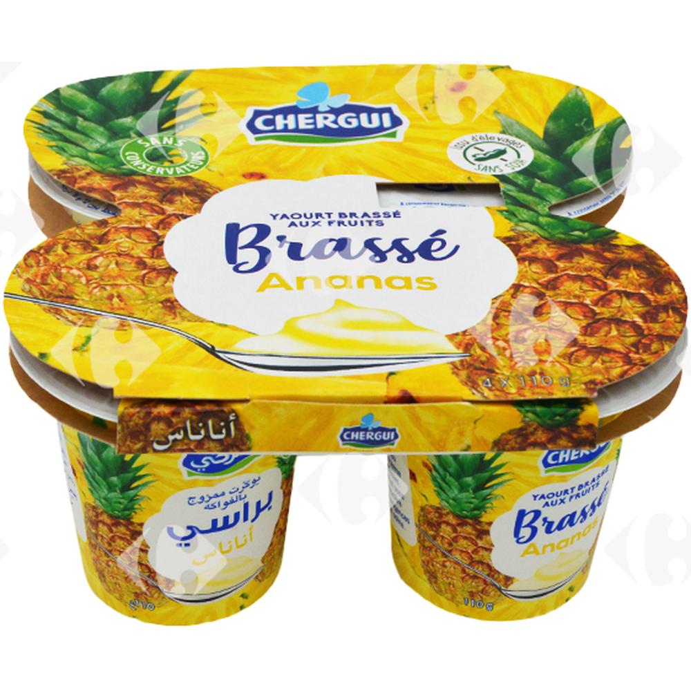 [550821] Pack Yaourt brassé Ananas Chergui 4x110g