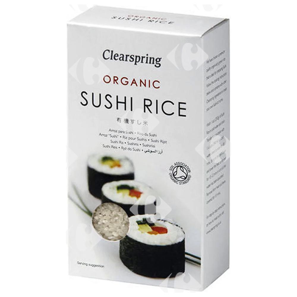 [682634] Riz Sushi Brun Bio Clearspring 500g