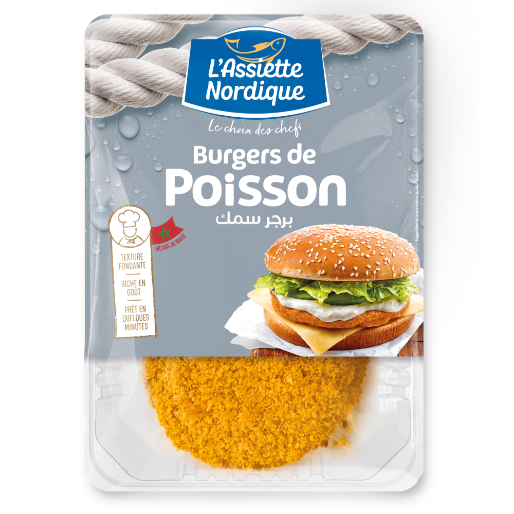 [694481] Burger de Poisson L'Assiette Nordique 500g.