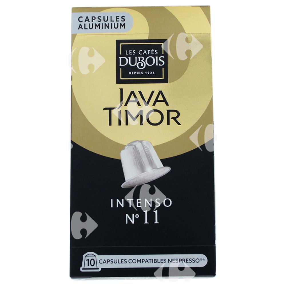 Café en Capsules Intenso Java Timor Dubois N11 x10