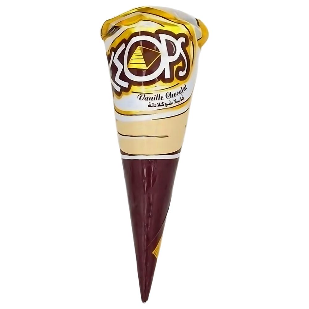[7605] Cornet Glace Vanille Chocolat Pingouin 120ml