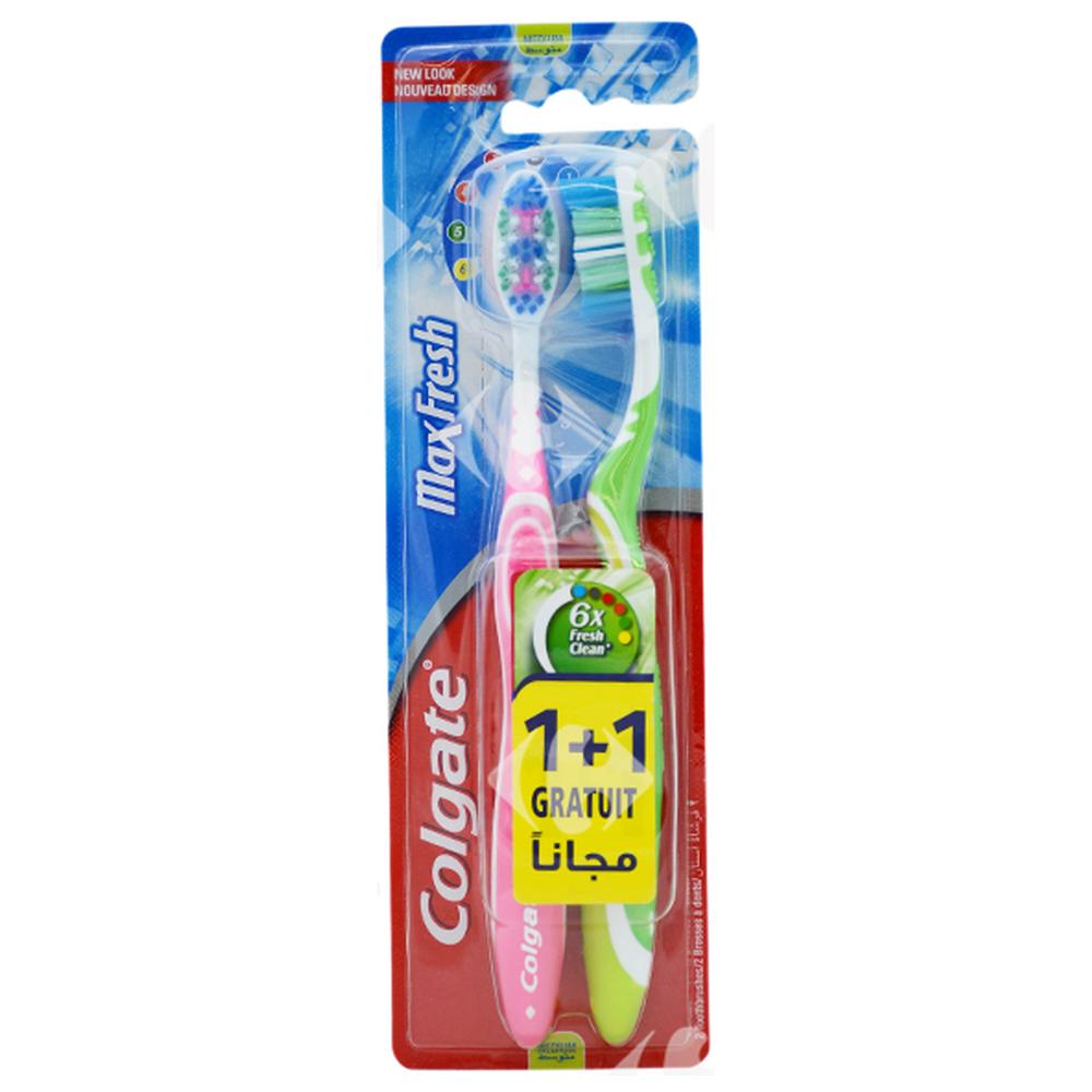 Brosse à Dents Maxfresh Medium 2 unités