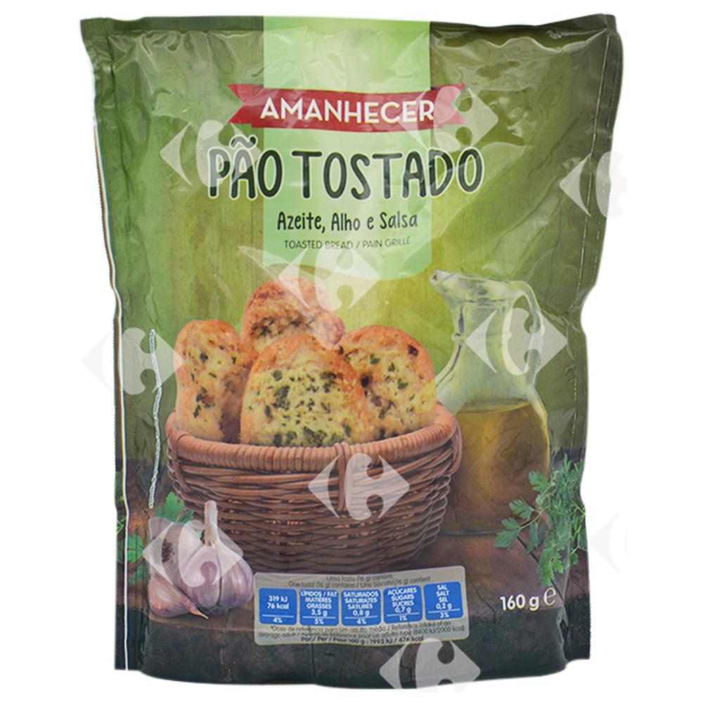 [660694] Pain Grillé Huile d'Olive et Ail Amanhecer 160g