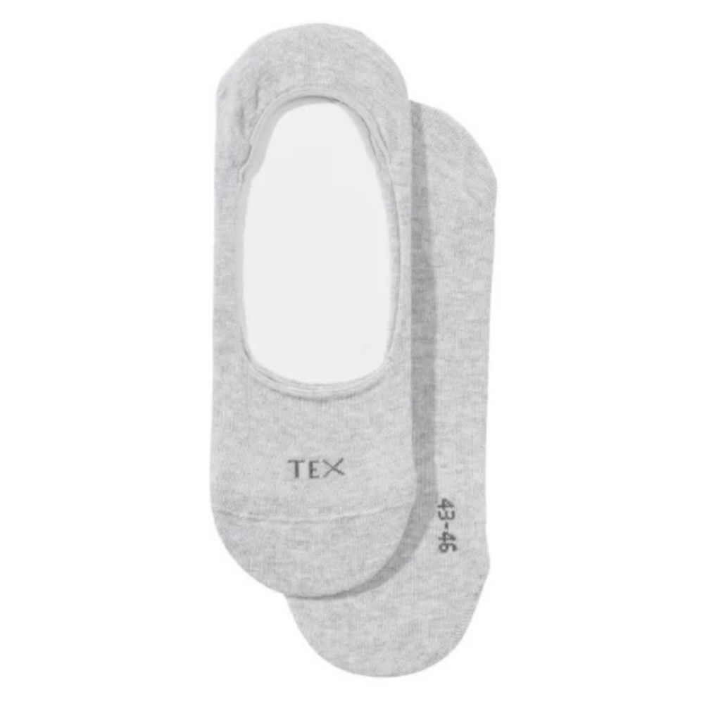 [658981] Chaussettes Invisibles Sport Homme Gris Chiné