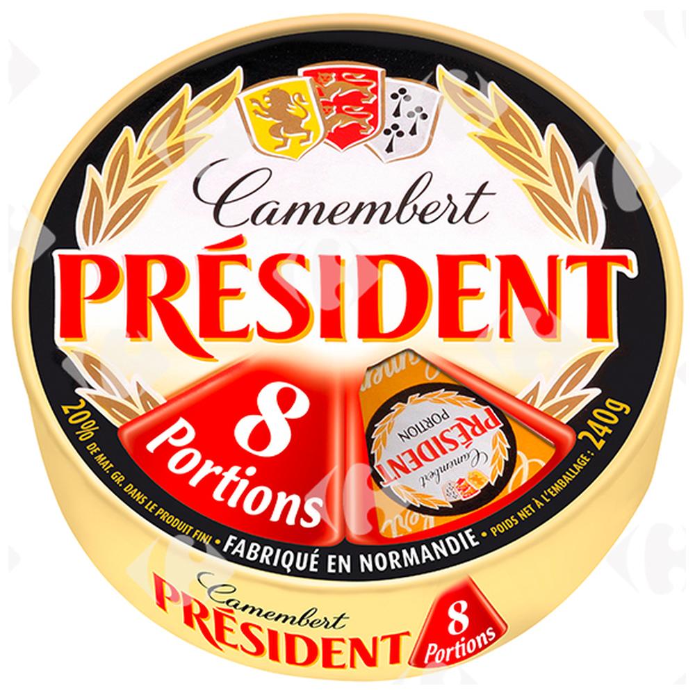 Camembert en Portions Président 8x30g
