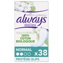 Protège-slips Dailies Cotton Protection Normal Always 38 unités