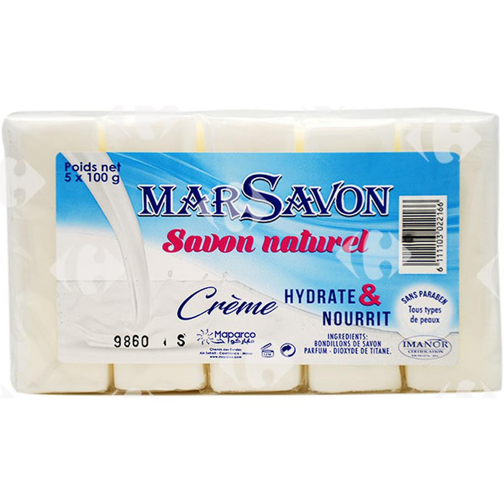 [664168] Savon Dur Crème Marsavon 5x100g