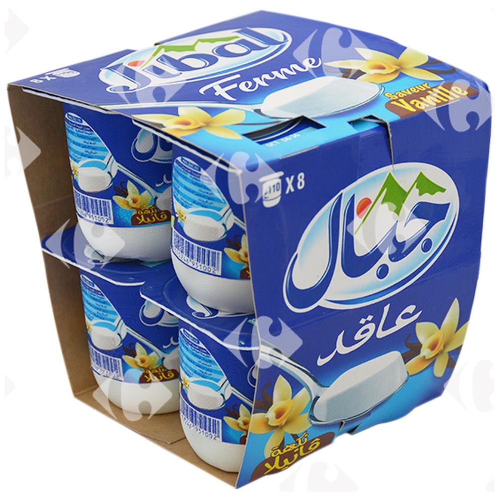 Pack Yaourt Ferme Vanille Jibal 8x110g