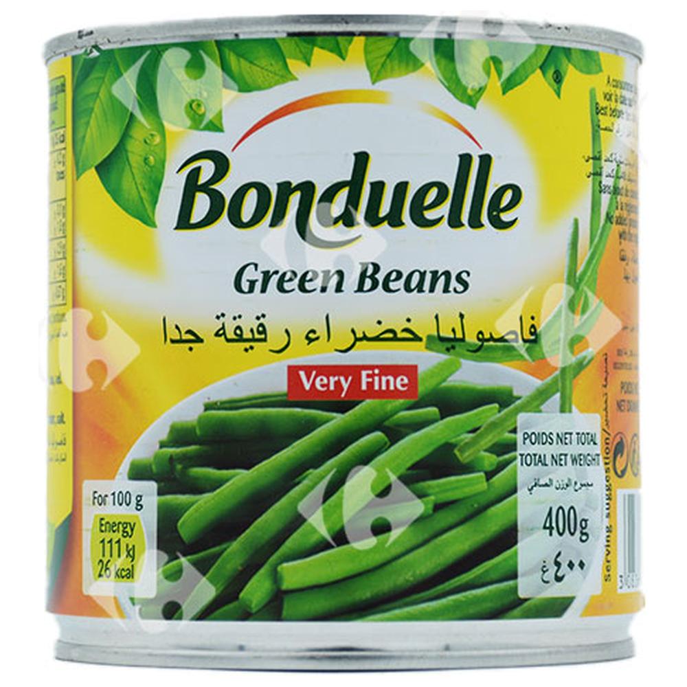 [635887] Conserve de Haricots Verts Très Fins Bonduelle 400g