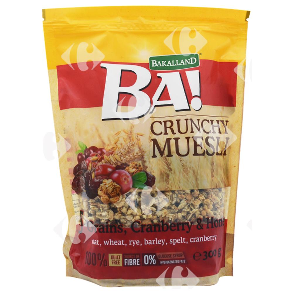 Muesli Crunchy aux Graines et Canneberges Ba 300g