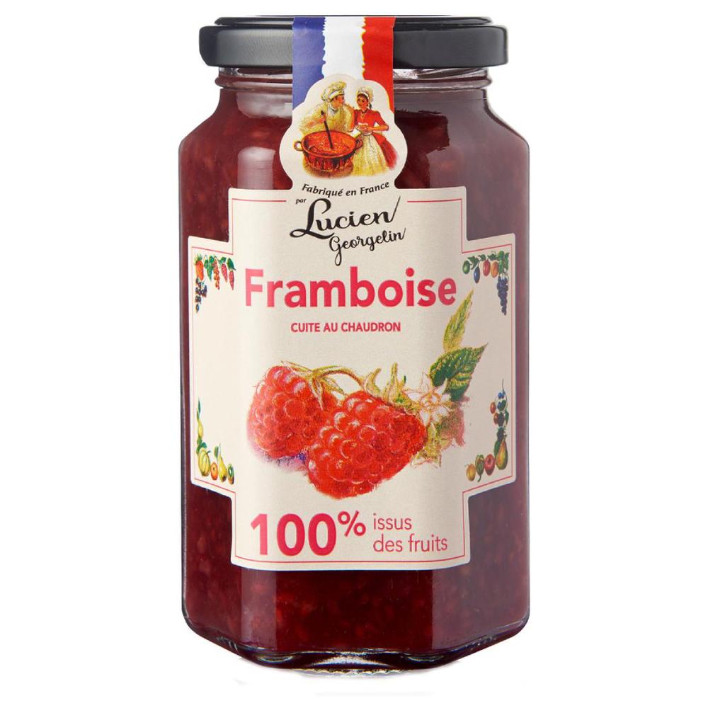 [652006] Confiture de Framboise 100% Fruits Lucien Georgelin 300g