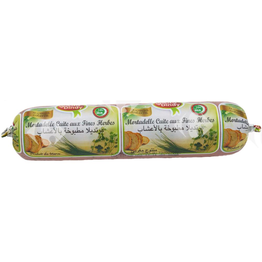 Mortadelle Dinde aux Herbes Fines - Charcuterie - Dindy 380g.