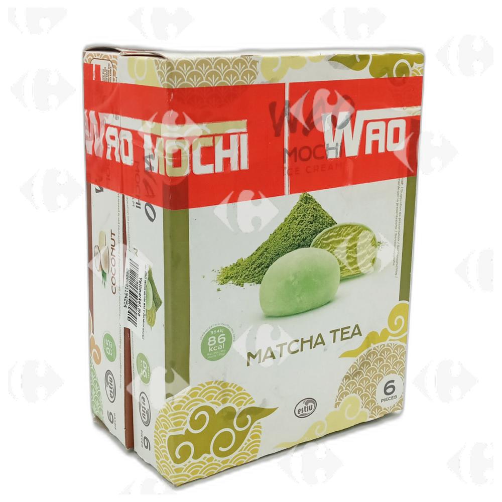 [697490] Lot Mochis Glacés Thé Matcha et Noix de Coco Wao Mochi 6x35g