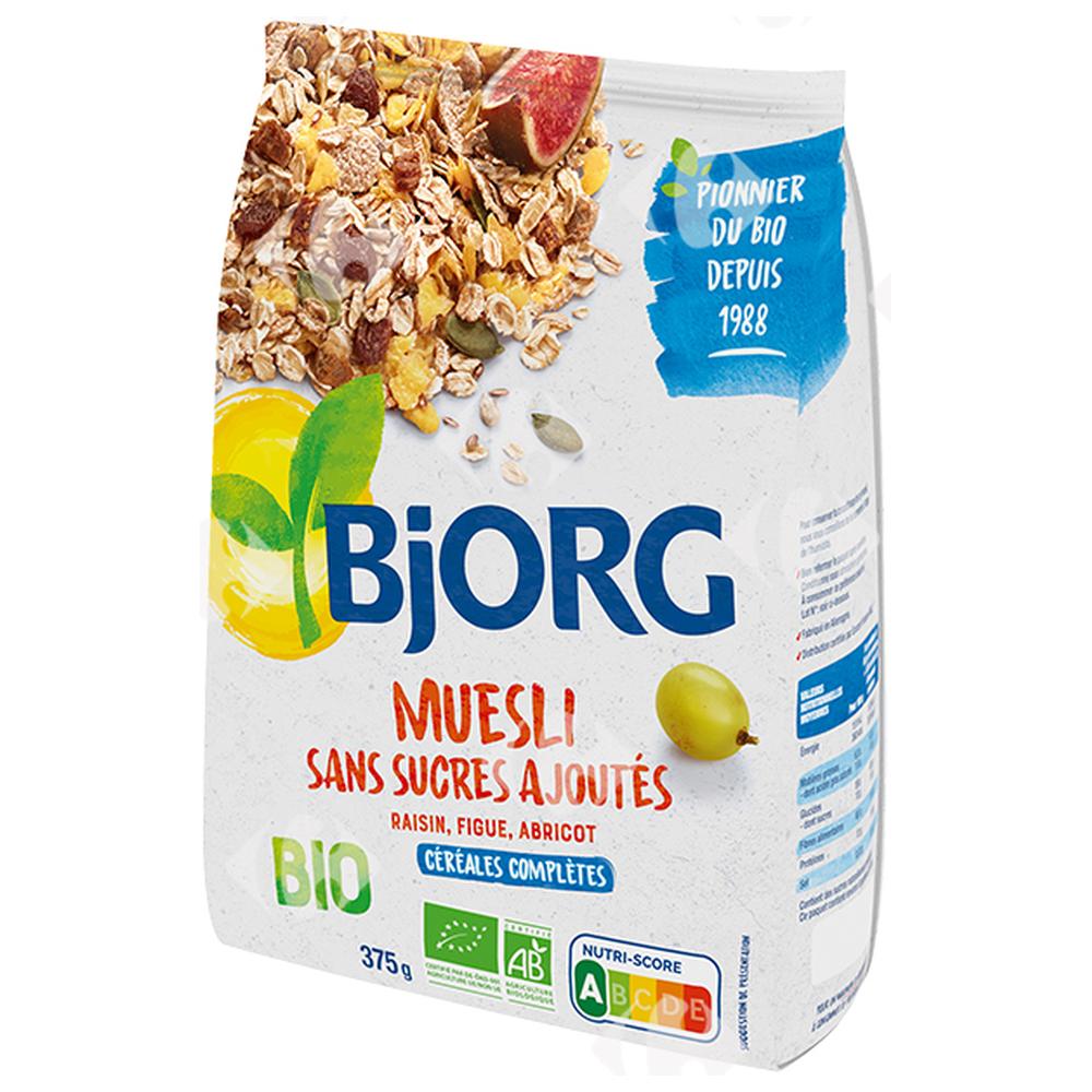 [73681] Muesli Sans Sucre Ajouté Bio Bjorg 375g