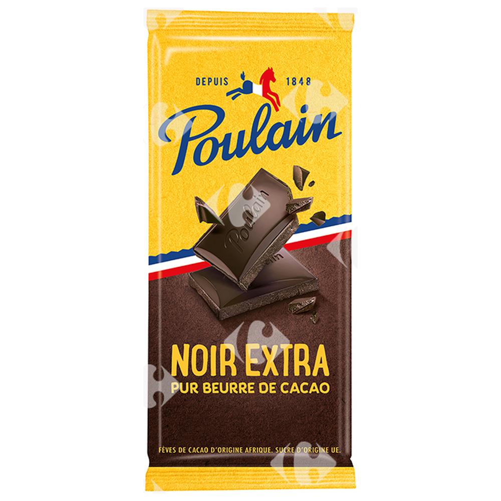 Tablette de Chocolat Noir Extra Poulain 100g