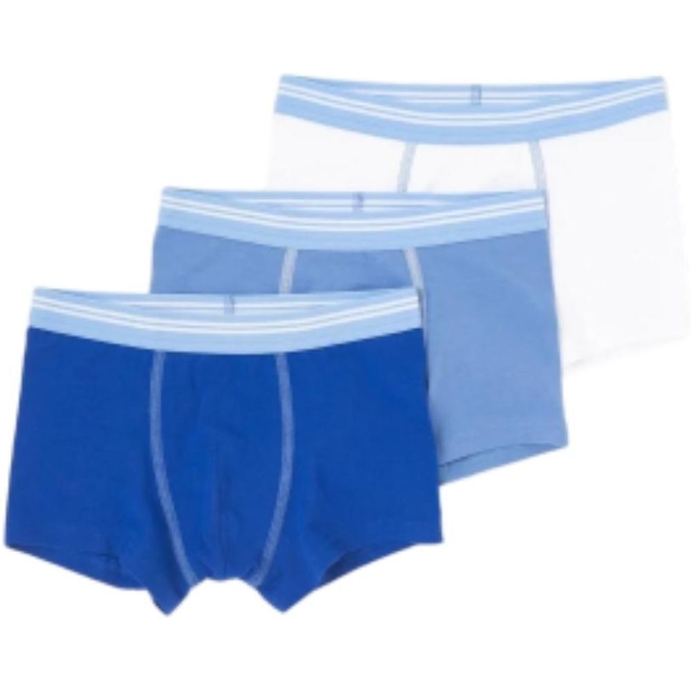 [701867] Boxer pour Garçon Uni Bleu Tex Home 3 pièces