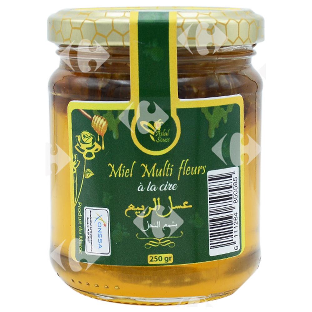 Miel Multifleurs Cire Aslal Souss 250g