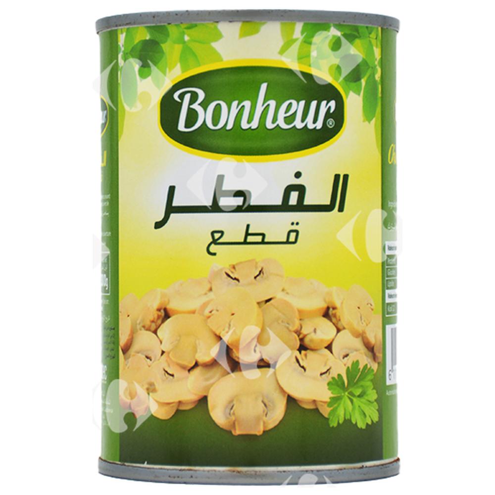 [532913] Conserve de Champignons Coupés Bonheur 400g