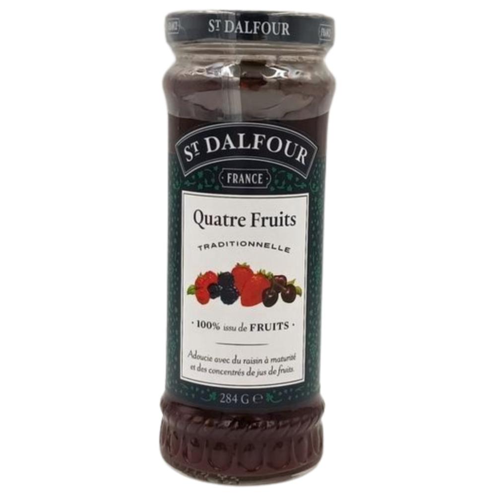 [54896] Confiture Quatre Fruits Sans Sucre Saint Dalfour 284g