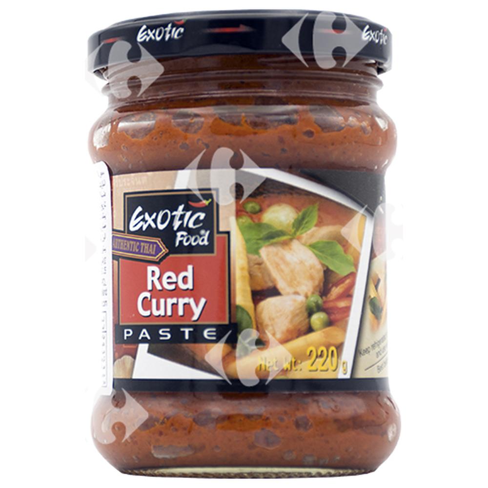 [561715] Pâte Curry Rouge Exotic Food 220g