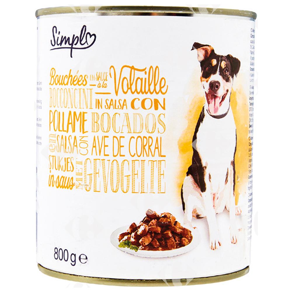 [664000] Boulettes pour Chiens à la Volaille Carrefour 800g