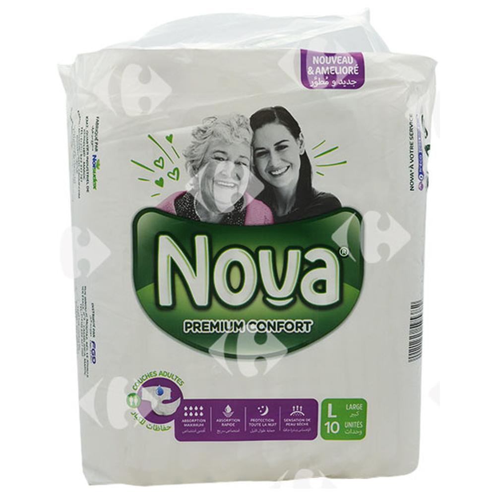Couches Adultes Premium Care Large Nova 10 unités