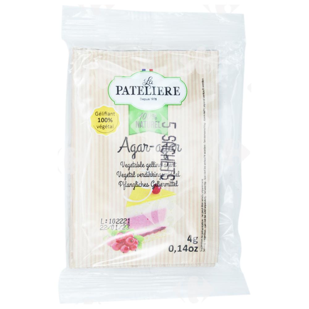 [665540] Agar-Agar Gélifiant Naturel La Pateliere 5x4g