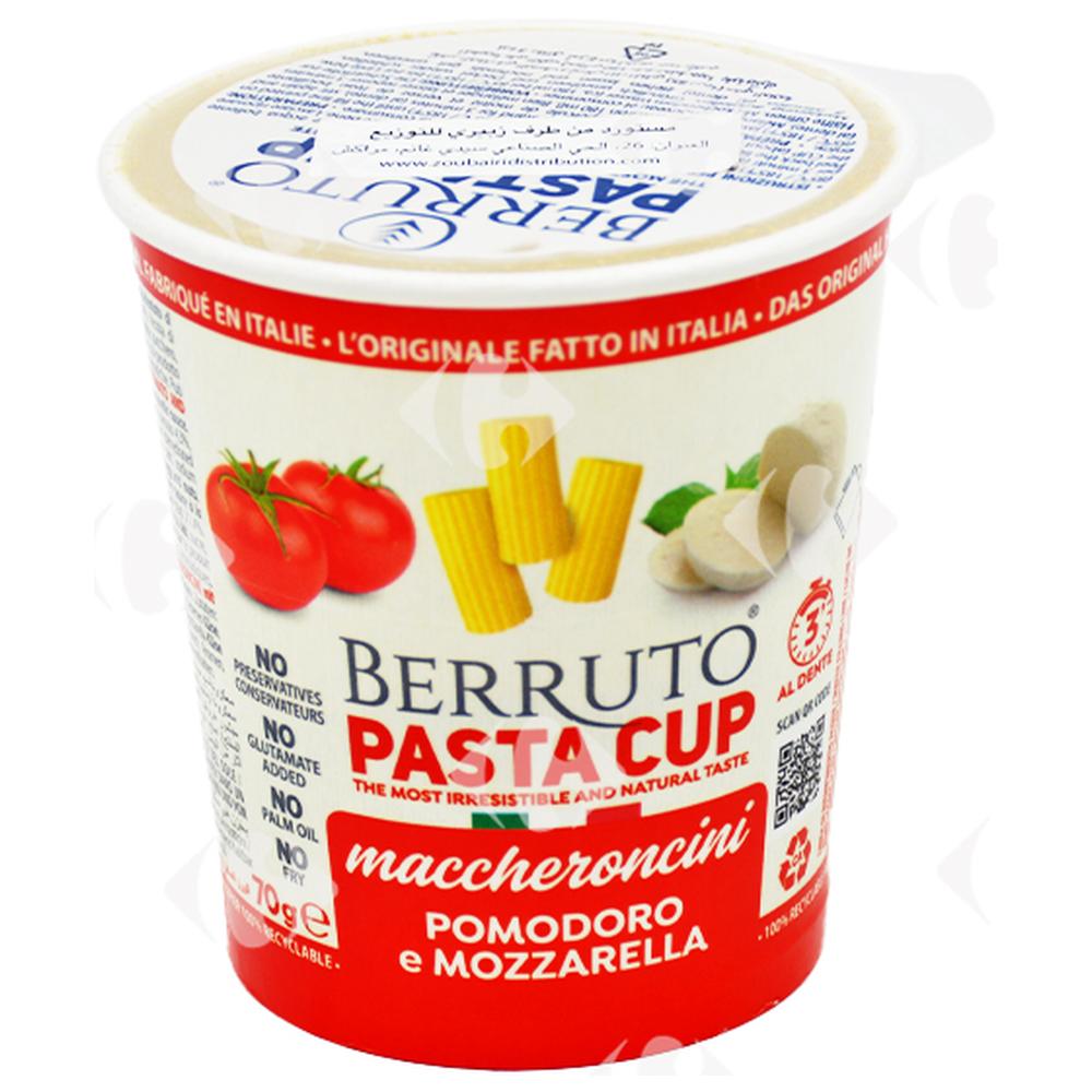 [646438] Pasta Cup Maccheronicini Tomate Mozza Berruto 70g