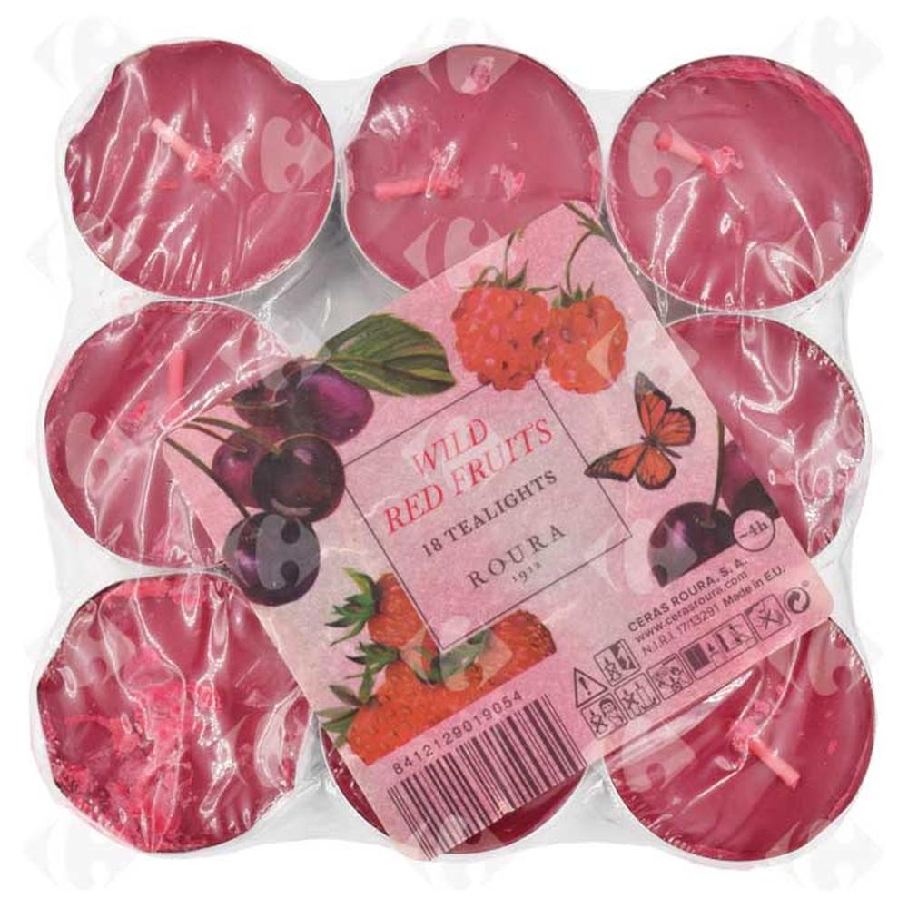 [545141] Bougie Chauffe Plat parfumée Fruits bois 18 pièces.